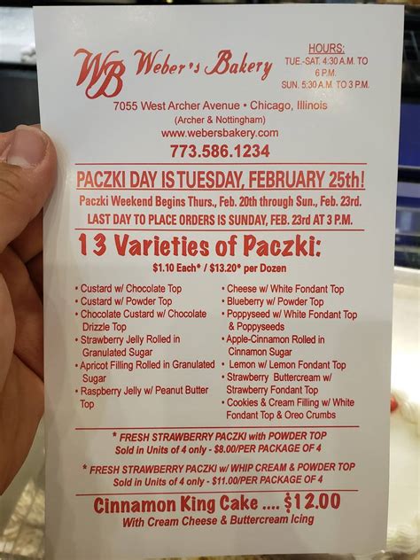 Weber%27s bakery menu prices - Sep 13, 2017 · For travelers, this is worth getting off I-55 at Weber Rd Exit and head Northbound. GO PAST THE CRACKER BARREL! ... 215 South Weber Rd - Menu, Prices & Restaurant ... 